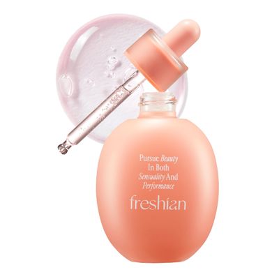 Freshian Vegan Pink Vitamin Ampoule Primer (1.35fl oz) - Liquid Moisturizing Makeup Base for Smooth, Glowing Skin, Korean Makeup Skin Care. Hyaluronic Acid, Madecassoside