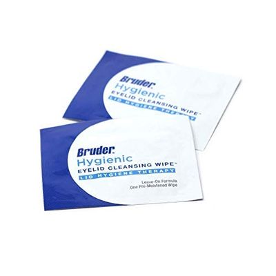 Bruder Hygienic Eyelid Cleansing Wipes | Rinse-Free Exfoliating Wipes Remove Excess Oil and Debris from Eyelids &amp; Lashes | Remove Make Up &amp; Oil l Eye Care l Eye Cleanse l Non-Allergenic l 30 Count Box