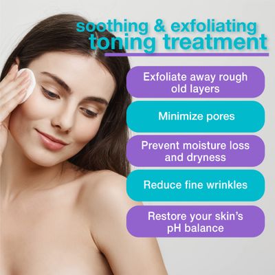 7% Glycolic Acid Toner with Rose Water, Witch Hazel, and Aloe Vera Gel - Alcohol &amp; Oil Free Exfoliating AHA Face Toner - Improves Wrinkles, Dullness, Pores, Skin Tone &amp; Texture, 6 oz.