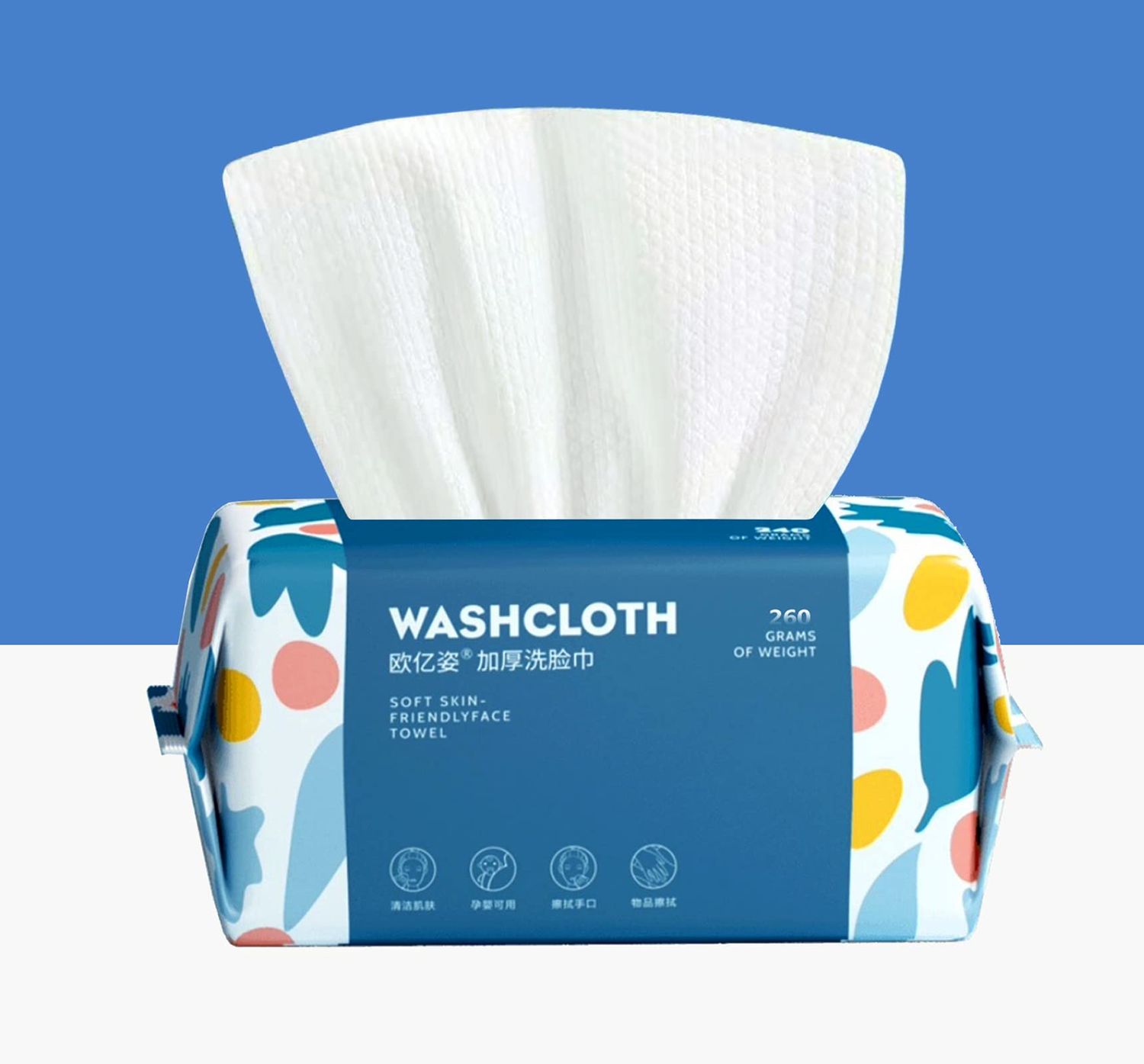 100 Count Disposable Face Towel,Thickening Ultra Soft Washcloths,Facial Cotton Tissue,Lint-free cotton dry wipes Multi-Purpose for Skin Care,Make-up Wipes,Face Wipes and Facial Cleansing