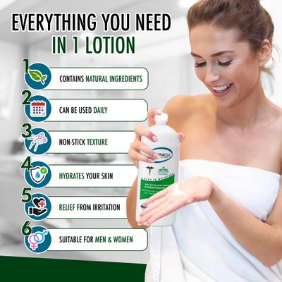 GLY MIRACLE Moisturizing Body Cream for Extremely Dry Skin Non-Greasy Skin Humectant for Hands Body & Feet Body Lotion for Extremely Dry Skin Non-Oily Fragrance Free with Pure Glycerin 16 Ounce