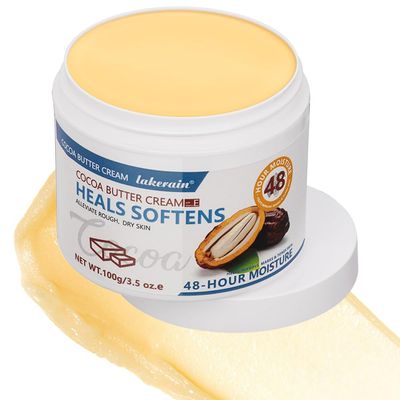 BEUKING Cocoa Butter Face Cream Body Dryness Resists Cream Vitamin E Butter Body Moisturizing Cream Nourishing Smooth Rough Dry Skin Relieves Dryness Softens Horny Skin For Body Skin Care