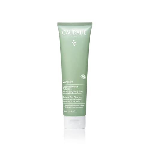 Caudalie Vinopure Pore Purifying Gel Cleanser with Natural Salicylic Acid, 5 Fl Oz