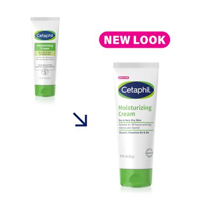 Cetaphil Face &amp; Body Moisturizer, Hydrating Moisturizing Cream for Dry to Very Dry, Sensitive Skin, NEW 3 oz Pack of 3, Fragrance Free, Non-Comedogenic, Non-Greasy