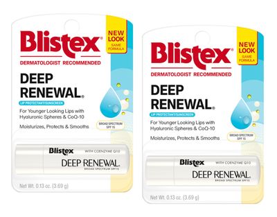 Blistex Deep Renewal Lip Protectant Sunscreen Balm, 0.13 Ounces (3.69g) (Value Pack of 2)