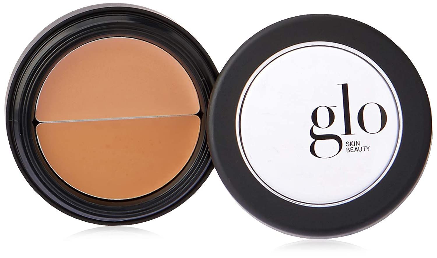 Glo Skin Beauty Under Eye Concealer Makeup with Duo Shades for Custom Blending - Corrects &amp; Conceals Dark Circles &amp; Redness - Buildable Longwearing Coverage (Natural)