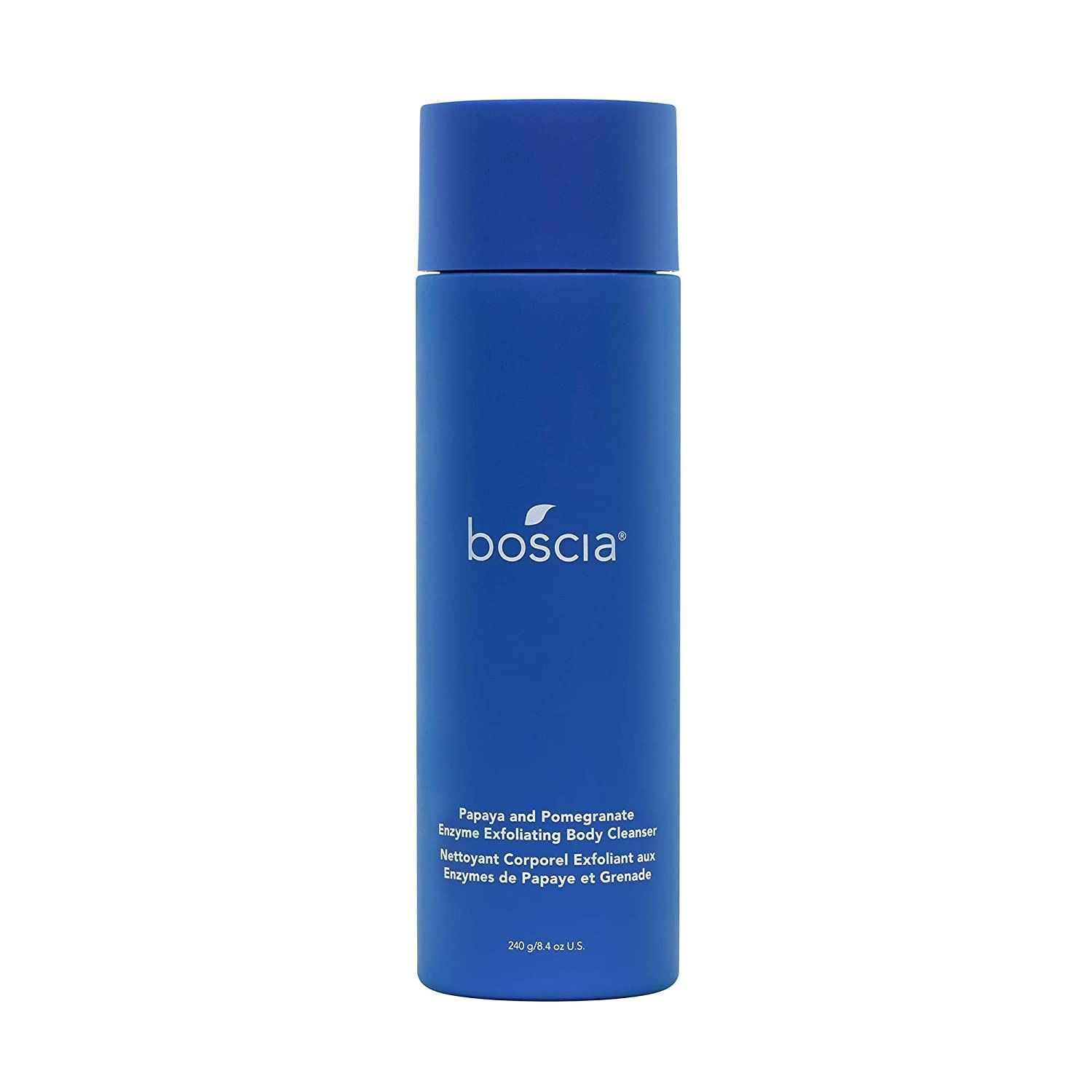 boscia Papaya &amp; Pomegranate Enzyme Exfoliating Body Cleanser - Vegan, Cruelty-Free, Natural &amp; Clean Skin Care - Body Cleanser Gel - For All Skin Types - 8.4 oz