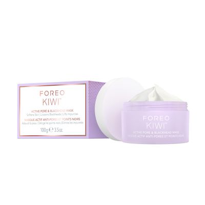 FOREO KIWI Active Pore &amp; Blackhead Mask, 3.5 oz - Blackhead Remover - Clay Mask &amp; moisturizing Jojoba Oil - Pore Minimizer - Skin Purifying &amp; Detox Face Mask - Vegan &amp; Cruelty-free - All Skin Types