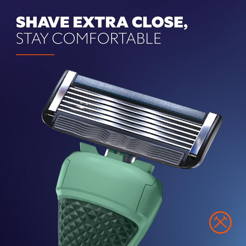 Dollar Shave Club | The Member Exclusive Shave Set | 4 Extra Close Refill Cartridges, 1 Handle (Green), 1 Shave Butter 3 ounce, 1 Razor Cover