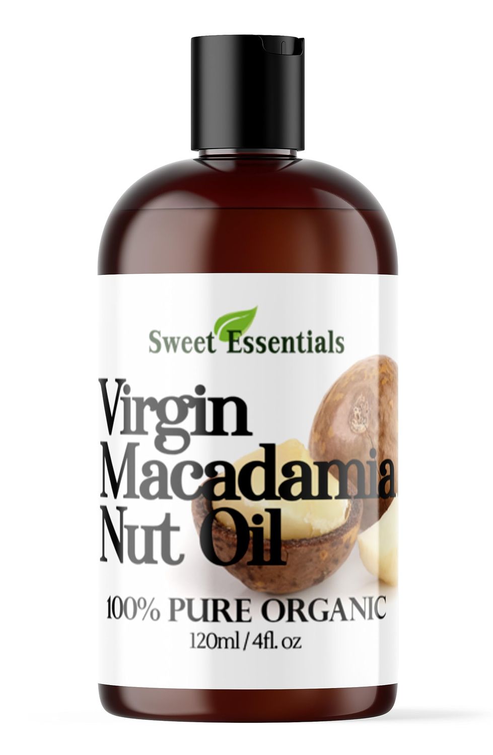 100% Pure Cold Pressed Organic Virgin / Unrefined Macadamia Nut Oil - 4oz - Imported From Italy - Offers Relief From Dry &amp; Cracked Skin, Eczema, Baby Eczema, Psoriasis, Dermatitis, Rosacea &amp; All