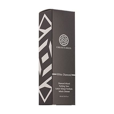 Forever Flawless Exfoliating Facial Toner With White Diamond Powder and Aloe Vera FF16, Enhance Skin Elasticity and Firmness, Cleanse and Close Pores (2.03 fl oz)