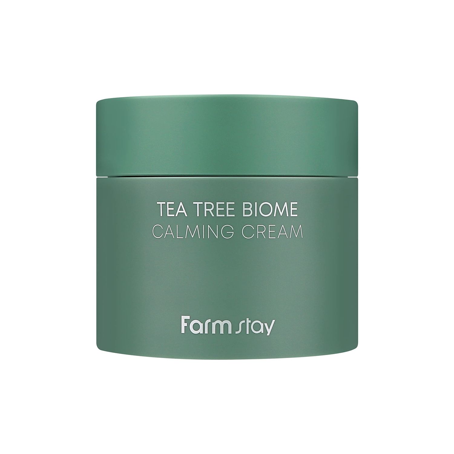 FARMSTAY TeaTree Biome Calming Cream - Day &amp; Night Daily Face Moisturizer cream for Women &amp; Men, Calming &amp; Hydrating Cream for Dry, Sensitive, Itchy Skin, Acne, Korean Skin Care 2.70 Fl. Oz / 80ml