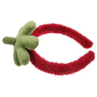 DEARMAMY Washing Face Hair Band, Makeup Headband, Cute Strawberry Headband,Skincare Headbands,Women Headband for Face Washing Shower Skin