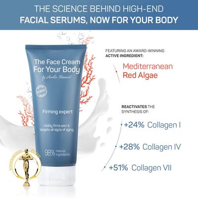 Crepe Firming Advanced Cream - European Hi-tech Skin care - Hyaluronic Acid in the 50-3000 kDa Molecular Spectrum - Tightening & Lifting Collagen Repair Treatment - Best for Body, Face and Neck 7.5 oz