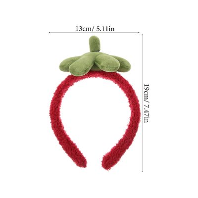 DEARMAMY Washing Face Hair Band, Makeup Headband, Cute Strawberry Headband,Skincare Headbands,Women Headband for Face Washing Shower Skin