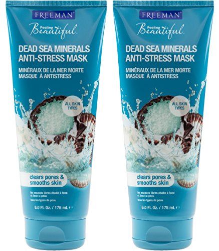 Freeman Feeling Beautiful Dead Sea Minerals Clay Mask, 6-Ounce, 2 Count