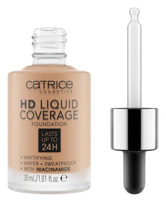 Catrice | HD Liquid Coverage Foundation | High &amp; Natural Coverage | Vegan &amp; Cruelty Free (050 | Rosy Ash)