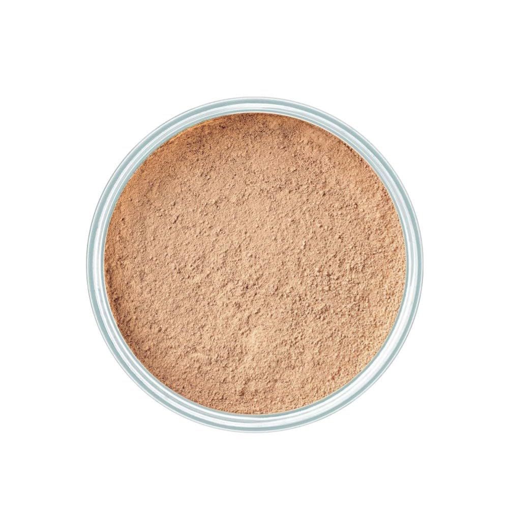 ARTDECO Mineral Powder Foundation - honey - loose setting powder for a smooth &amp; matte finish - medium coverage - perfect for sensitive &amp; oily skin - makeup with zinc &amp; magnesium - vegan - 0.53 Oz