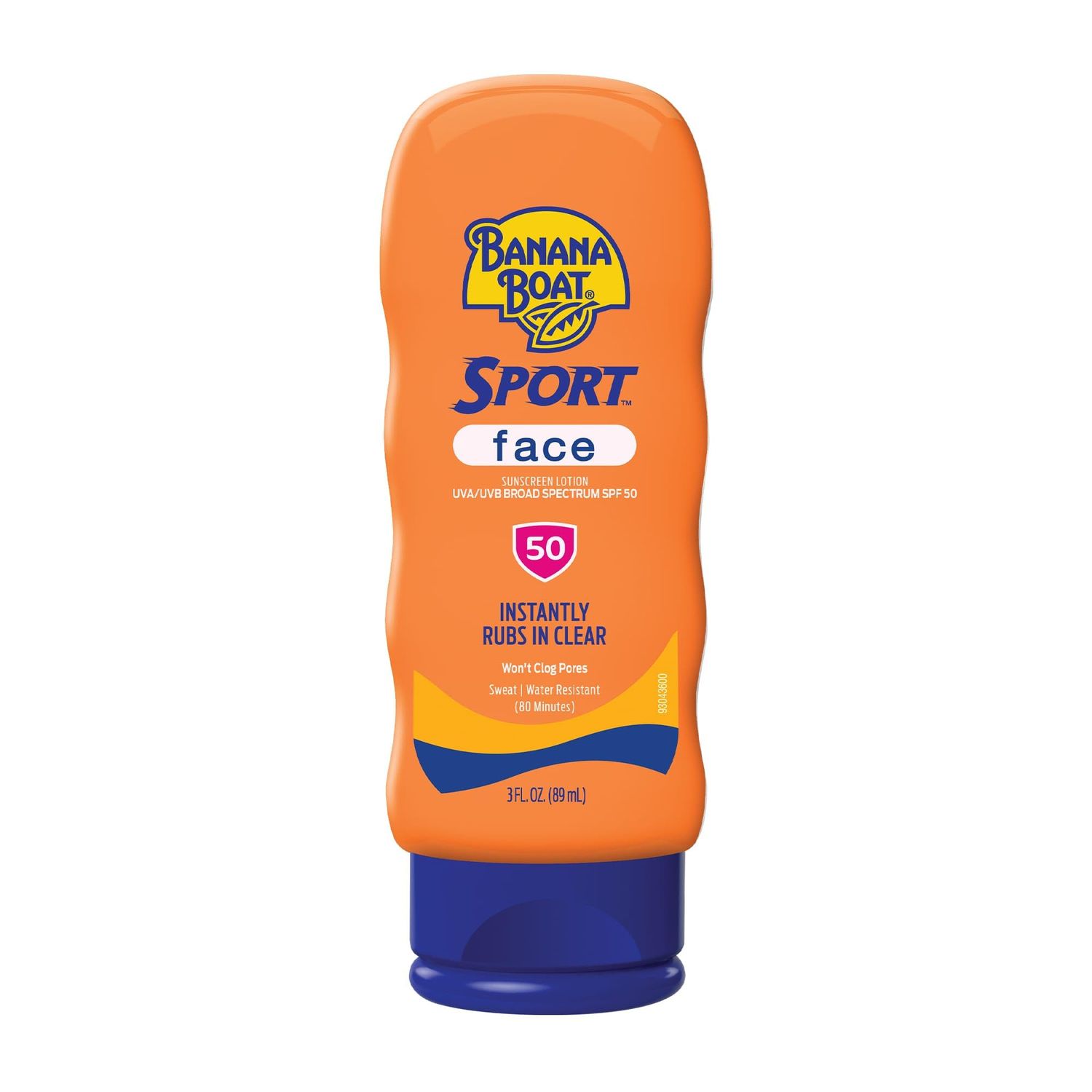 Banana Boat Sport Sunscreen for Face SPF 50, 3oz | Travel Size Sunscreen SPF 50, Banana Boat Sunblock for Dry Skin Face, Summer Essentials, Vacation Essentials, 3oz