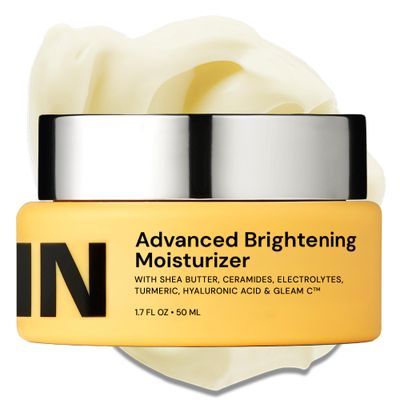 Gleamin Face Cream Moisturizer with Vitamin C, Shea Butter, Ceramides, and Turmeric - For Hydrating, Dry, Dull Skin, Visibly Brighten Discoloration &amp; Dark Spots - 1.7 FL OZ Facial Brightening Cream