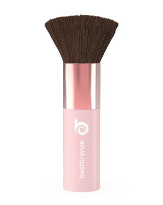 Best Bronze Tall Kabuki Brush, Vegan - Kabuki Foundation Brush for Liquid Makeup, Sunless Tanner with Soft Bristles, for Hands, Feet, Face - Professional Makeup Brushes and Accessories