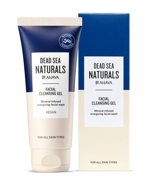 Dead Sea Naturals Facial Cleansing Gel - Refreshing rinse-off daily cleanser for face, washes away dirt &amp; impurities, leaves skin radiant &amp; supple, with powerful Dead Sea Minerals, 3.4 Fl.Oz