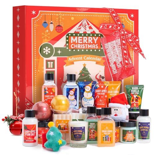 Advent Calendar 2024 Christmas Gifts for Women 24-Piece Beauty Advent Calendar BFFLOVE 24 Days Skincare Countdown Stocking Stuffers for Women Holiday Gift Set