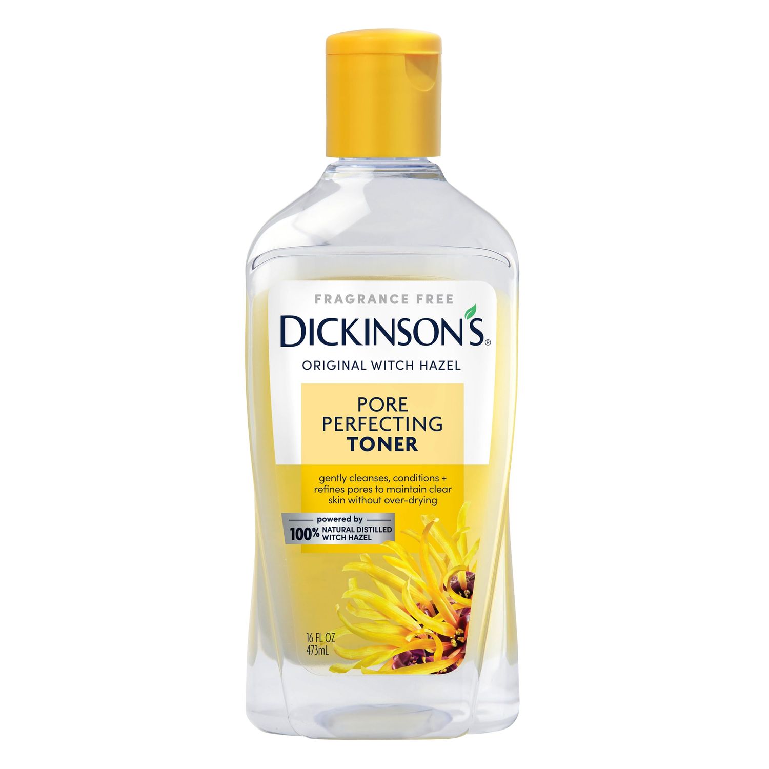 Dickinson&#39;s Original Witch Hazel Pore Perfecting Toner, 100% Natural, 16 Ounce Fragrance free