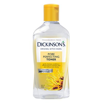 Dickinson&#39;s Original Witch Hazel Pore Perfecting Toner, 100% Natural, 16 Ounce Fragrance free