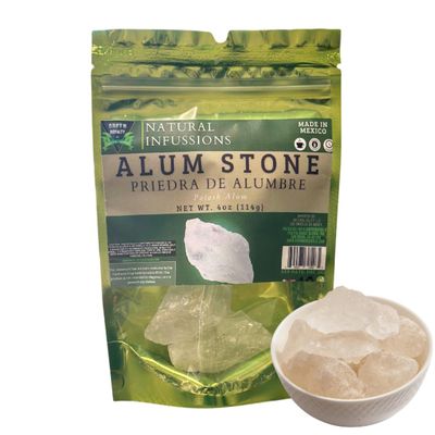 GREEN ROYALTY Alum Stone (Piedra de Alumbre) 4 oz - Multi-Purpose Crystal for Skin Care and Healing - Natural Deodorant &amp; Antiperspirant | Shaving Stone.
