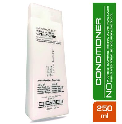 GIOVANNI Smooth As Silk Conditioner, 8.5 FZ