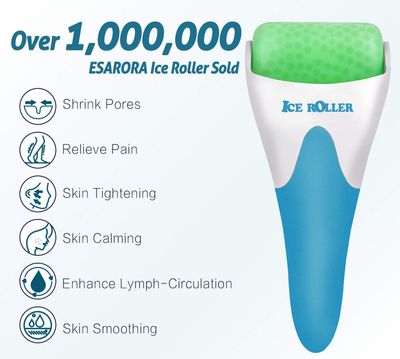ESARORA Ice Roller for Face &amp; Eye, Puffiness, Migraine, Pain Relief and Minor Injury, Skin Care Products