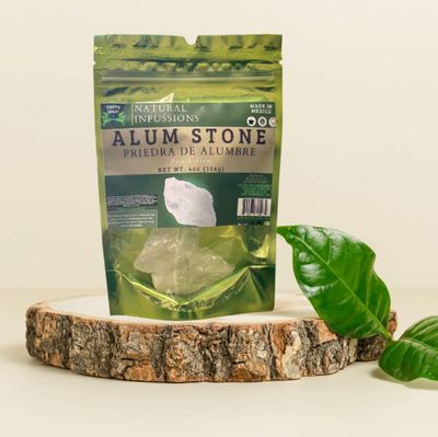 GREEN ROYALTY Alum Stone (Piedra de Alumbre) 4 oz - Multi-Purpose Crystal for Skin Care and Healing - Natural Deodorant & Antiperspirant | Shaving Stone.