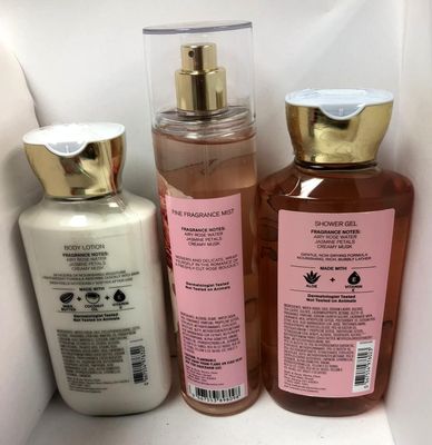 Bath and Body Works - Rose - Shower Gel, Body Lotion, &amp; Fine Fragrance Mist Daily Trio Summer 2018