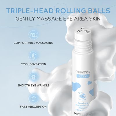 ARAKY Milk Under Eye Cream Roll-On, Triple Roll &amp; Glow the Skin Around The Eyes, Eye Serum For Dullness, Dryness, Fine Lines, Repair Wrinkles Under The Eyes, Intense Hydrating Eye Treatment Serum Oil