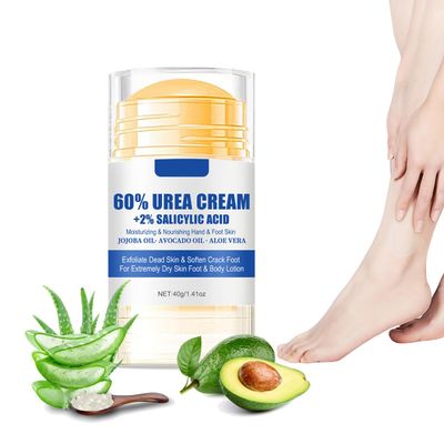 60% Urea Cream plus 2% Salicylic Acid Foot Cream for Removing Calloused Skin, Cracked Hands Feet Moisturizes &amp; Hydrates, Maximum Strength Skin Barrier Repair Hand Cream 1.41 oz