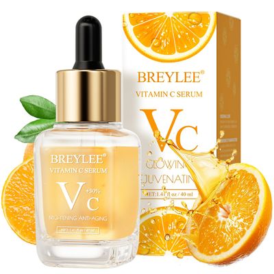 BREYLEE Vitamin C Serum for Face &amp; Eye (1.4 oz) for Brightening Skin,Dark Spot Remover,Reduce Wrinkle,Anti Aging,Moisturizer with Hyaluronic Acid,Vitamin E,Retinol