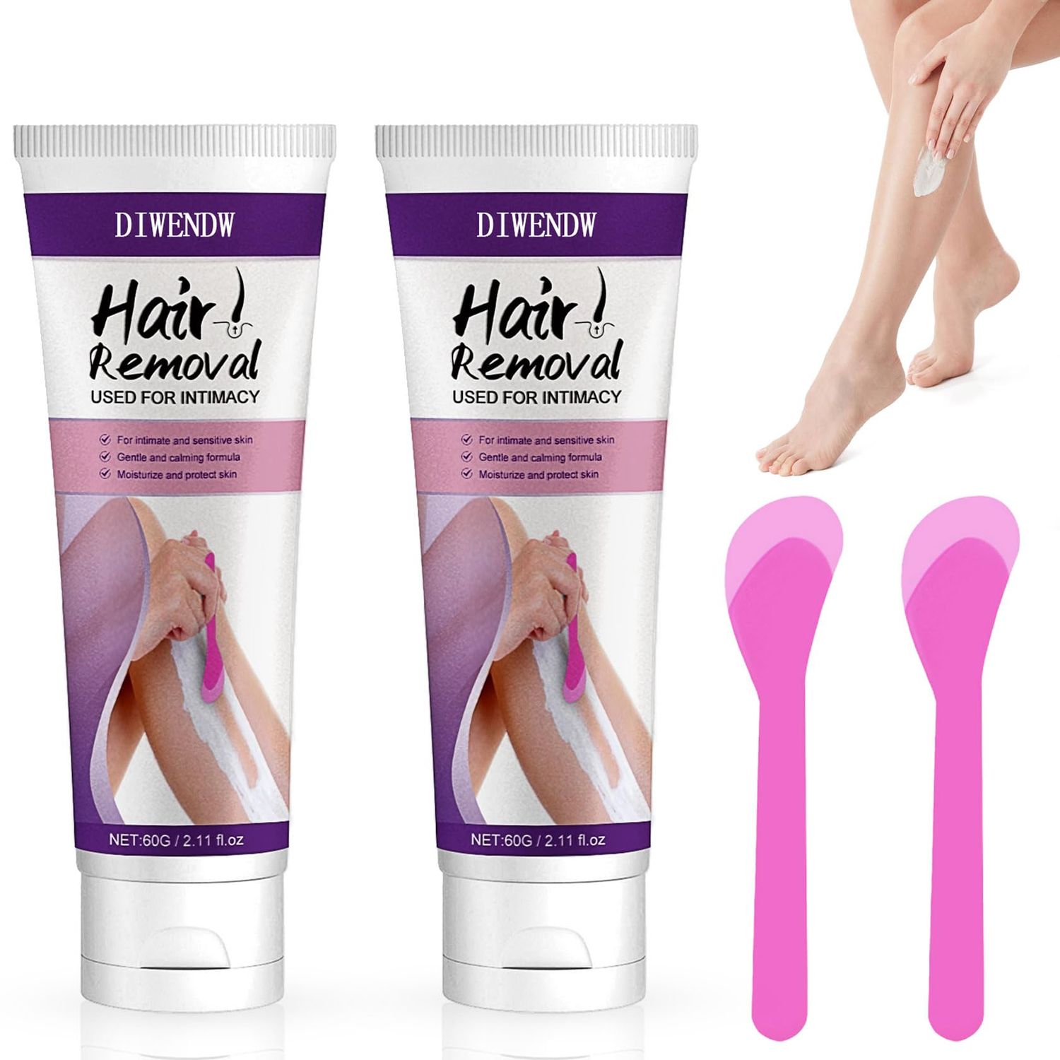 Hair Removal Cream for Women,Fast and Painless Depilation for Smooth Skin,Hair Removal Cream Suiltable for Underarm, Hand Foot Bikini and Hair Removal All over the Body