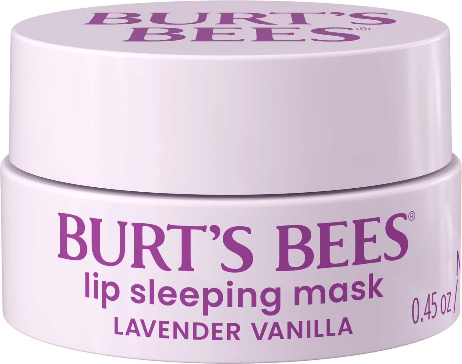Burts Bees Valentines Day Gifts, Lavender Vanilla Lip Sleeping Mask, With Hyaluronic Acid and Squalane Moisturizer To Instantly Hydrate Lips, Overnight Lip Mask, Lip Treatment, 0.45 oz.