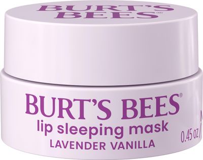 Burts Bees Valentines Day Gifts, Lavender Vanilla Lip Sleeping Mask, With Hyaluronic Acid and Squalane Moisturizer To Instantly Hydrate Lips, Overnight Lip Mask, Lip Treatment, 0.45 oz.