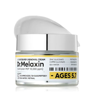 Dr.Melaxin Oyster Pep3 Renewal Cream | Daily Anti-Aging Face Moisturizer, Skin Elasticity &amp; Reduce Wrinkle, 50ml,1.69 fl oz.