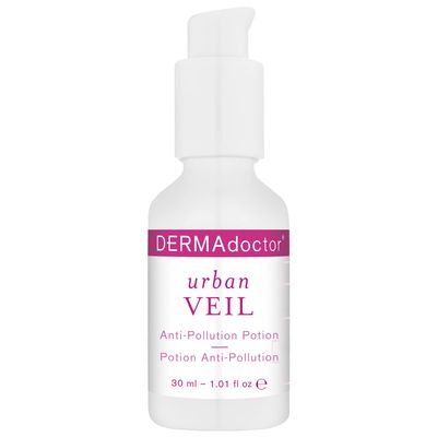 DERMAdoctor Urban Veil Dermatologist Formulated Antioxidant Pollution Prevention Vitamin C Face Serum, Face Serum for Anti Aging, Hydrating and Skin Barrier Repair - 1.01 fl oz