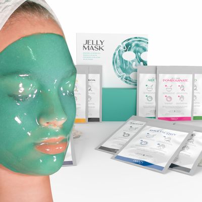 BRUN Peel-Off Jelly Mask Rubber Mask NEO Set - 10 Treatments (Chocolate, Aloe Vera, Avocado, Bamboo Charcoal, Calendula, Sea Mud, Pomegranate, Chlorella, Blueberry and lavender)
