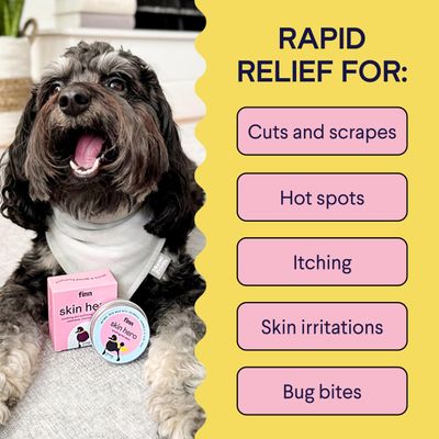 Finn Skin Hero | Revitalizing Natural Dog Skin Balm | Soothes, Strengthens &amp; Protects from Hot Spots, Itching and Irritation - 1.75 oz