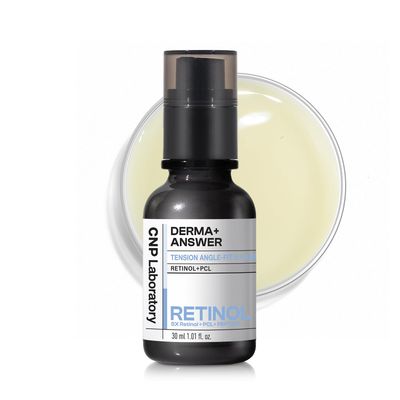 CNP Retinol PCL Eye Treatment Serum (1.01 fl.oz/ 30ml) - Tension Angle-Fit Ampule, Under Eye Tightening, Firming, Fine Lines and Dark Circles, Gifts for Women, Korean Skin Care