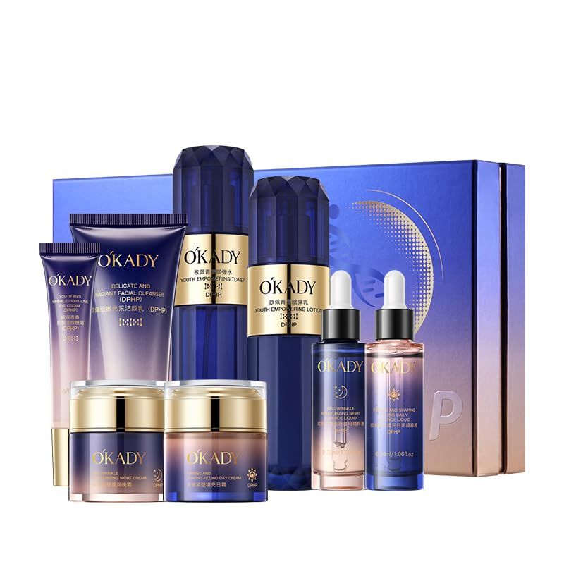 AESTHTANY Skin Care Set Enzyme Skin Care Kit Beauty Gift Skin Kit For Women With 8 Pieces