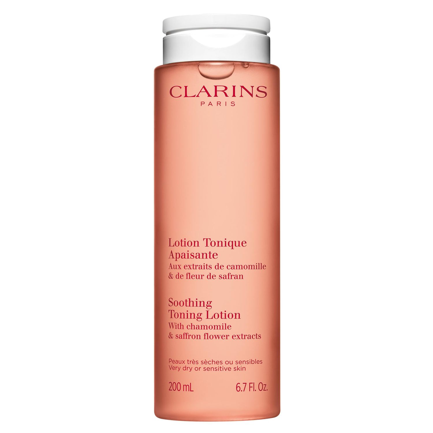 Clarins Soothing Toning Lotion | Soft,Soothed and Comforted Skin After 14 Days* | Cleanses,Tones,Hydrates,Soothes and Balances Skin&#39;s Microbiota |Camomile Extract |Very Dry Or Sensitive Skin Types
