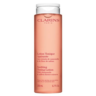 Clarins Soothing Toning Lotion | Soft,Soothed and Comforted Skin After 14 Days* | Cleanses,Tones,Hydrates,Soothes and Balances Skin&#39;s Microbiota |Camomile Extract |Very Dry Or Sensitive Skin Types