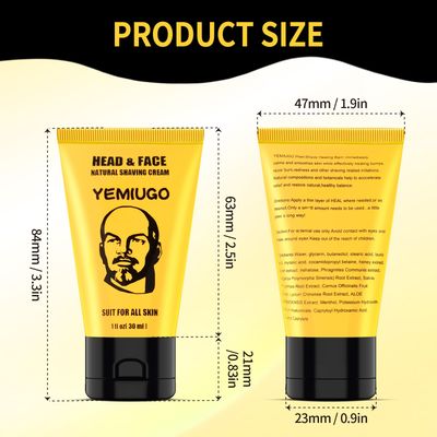 Bee Shaving Cream, Light Smooth Bee Shaving Cream Healing, Suitable for Shaving Moisturizing Skin Smooth and Quick Repair Face and Head Razor Burn Treatment and Baldness Moisturizer -1 Fl Oz, 1 bottle