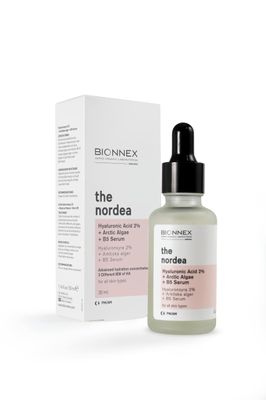 BIONNEX - The Nordea - 2% Hyaluronic Acid Serum for Face with Arctic Algae &amp; Vitamin B5 | Anti-Aging Serum for Fine Lines, Wrinkles Hydrating Serum (2% Hyaluronic Acid Skin Serum for Face)